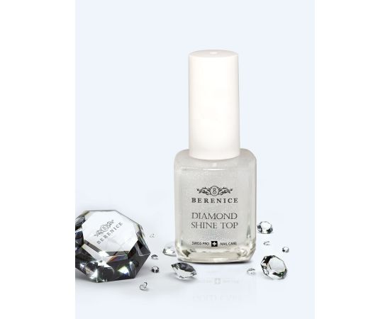 BERENICE Топ для сохранения цвета лака и придания блеска ногтям "Diamond Shine Top", фото , изображение 2 BERENICE Топ для сохранения цвета лака и придания блеска ногтям "Diamond Shine Top", фото , изображение 2